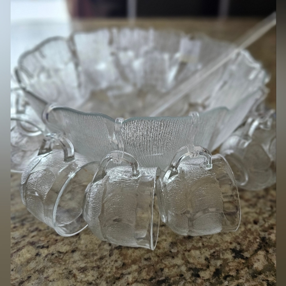 Vintage 70s 80s Punch Bowl